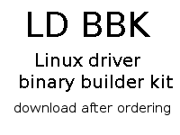 ld-bbk - Linux driver - binary builder kit (BBK)